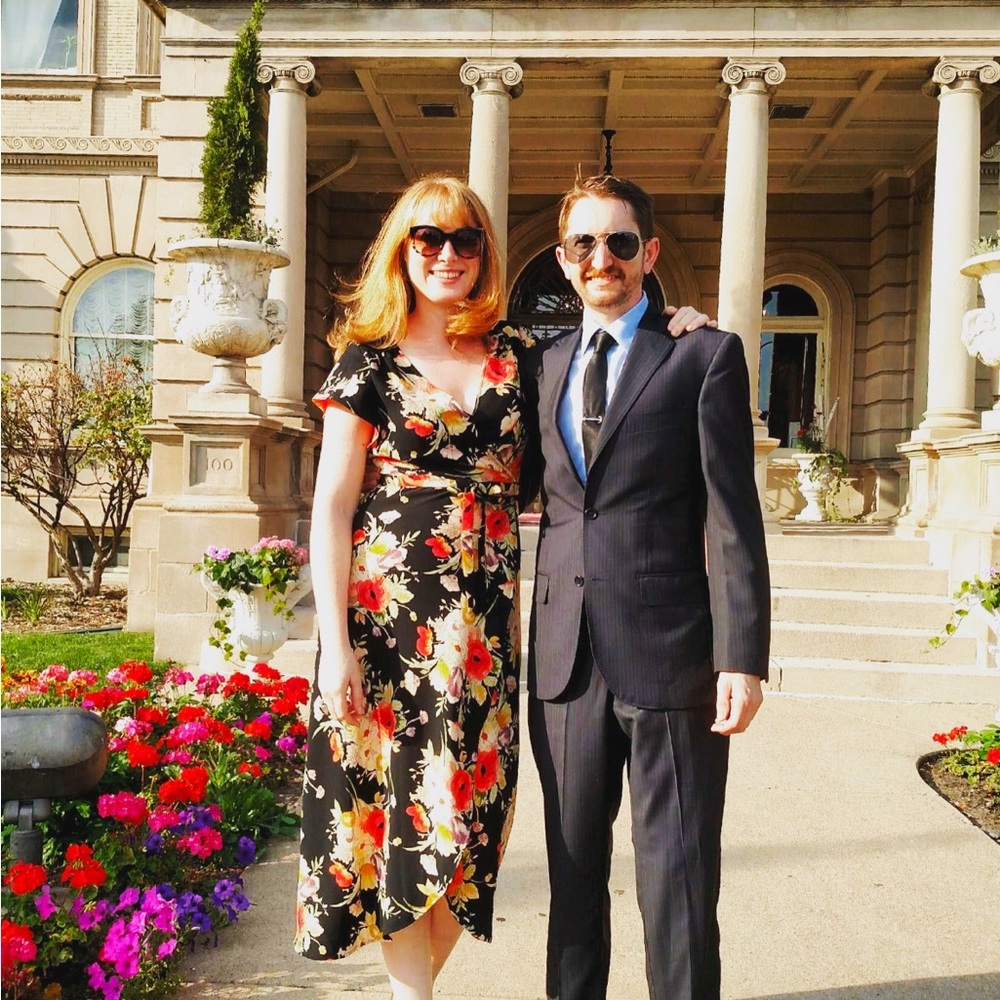 Floral Wrap Dress from Sanctuary - size L but fits more like a M